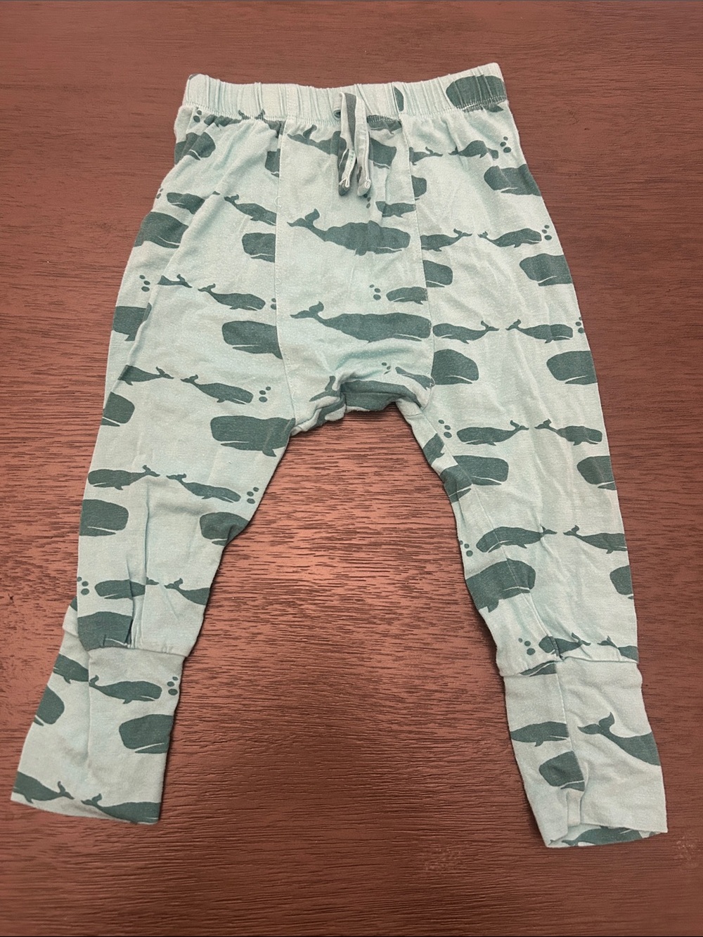 kate quinn Sea Green Whale Print panda pant Joggers